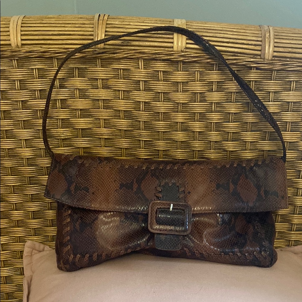 Brown Leather Shoulder Bag